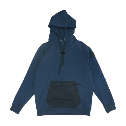 Navy Color Block Hoodie Pullover