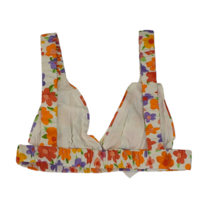 Multi Floral Cropped Blouse