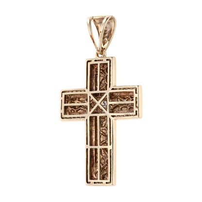 1/10 ctw 10K Two-Tone Gold Diamond Pendant