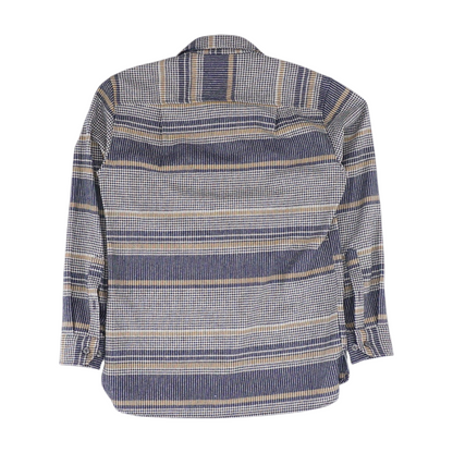 Navy Plaid Flannel Button Down