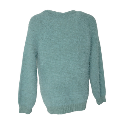 Green Cardigan Sweater