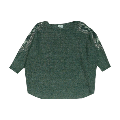 Green Plus Pullover Sweater