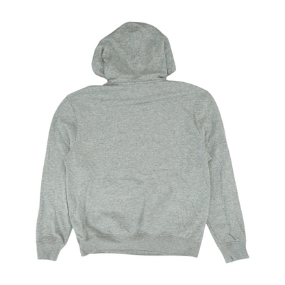 Gray Solid Hoodie Pullover