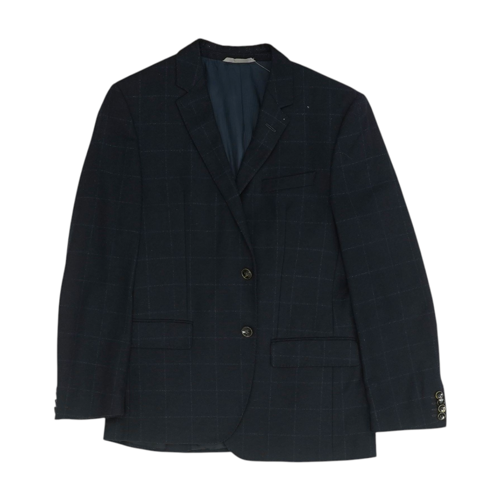 Navy Check Sport Coat