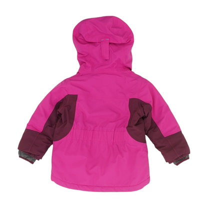 Magenta Color Block Jacket