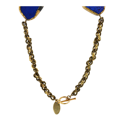 Costume Lapis Lazuli Choker Necklace