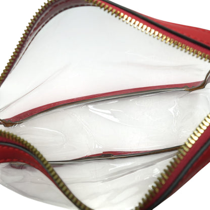 Red Transparent Stadium Bag