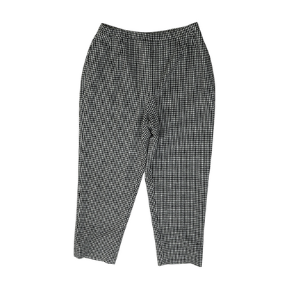 Black Petite Houndstooth Pants