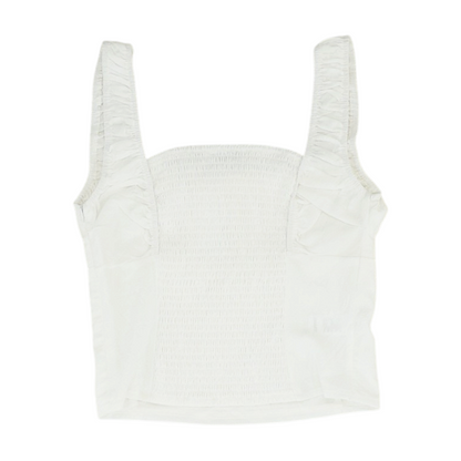 White Cropped Blouse