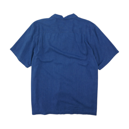 Blue Check Short Sleeve Button Down