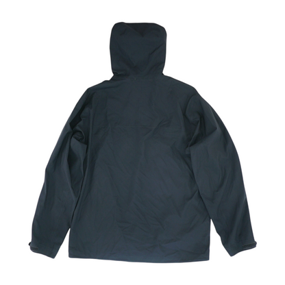 Black Solid Rain Jacket