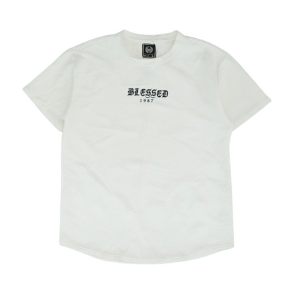 White Geometric T-Shirt