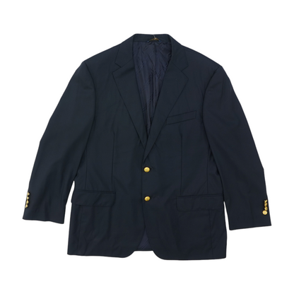 Navy Short Solid Blazer