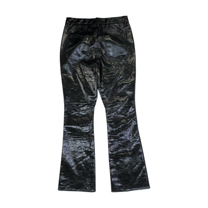 Black Solid Pants