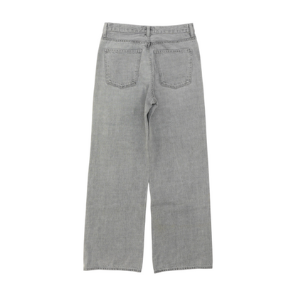 Gray Wide Leg Jeans