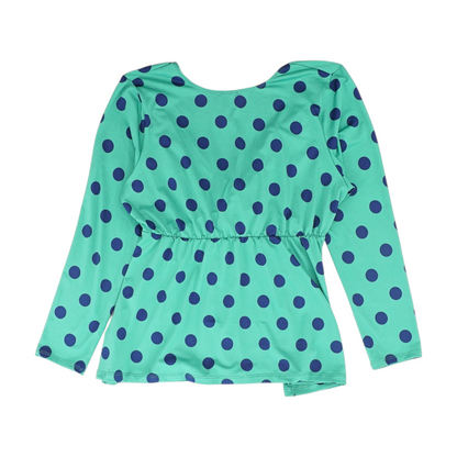 Green Plus Polka Dot Blouse