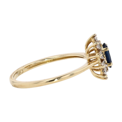 10K Yellow Gold Sapphire Fashion Ring