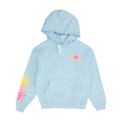 Blue Graphic Hoodie Pullover