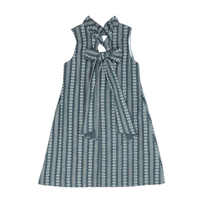 Charcoal Print Dress