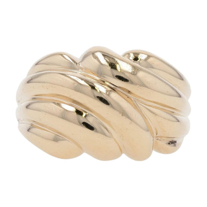 14K Gold Ridged Dome Cocktail Ring