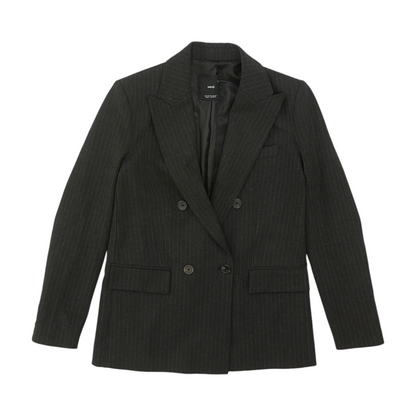 Black Striped Blazer