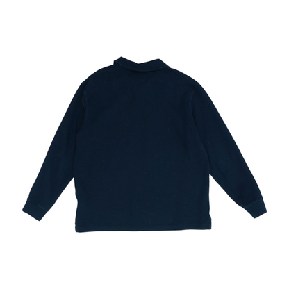 Black Solid 1/4 Zip Pullover