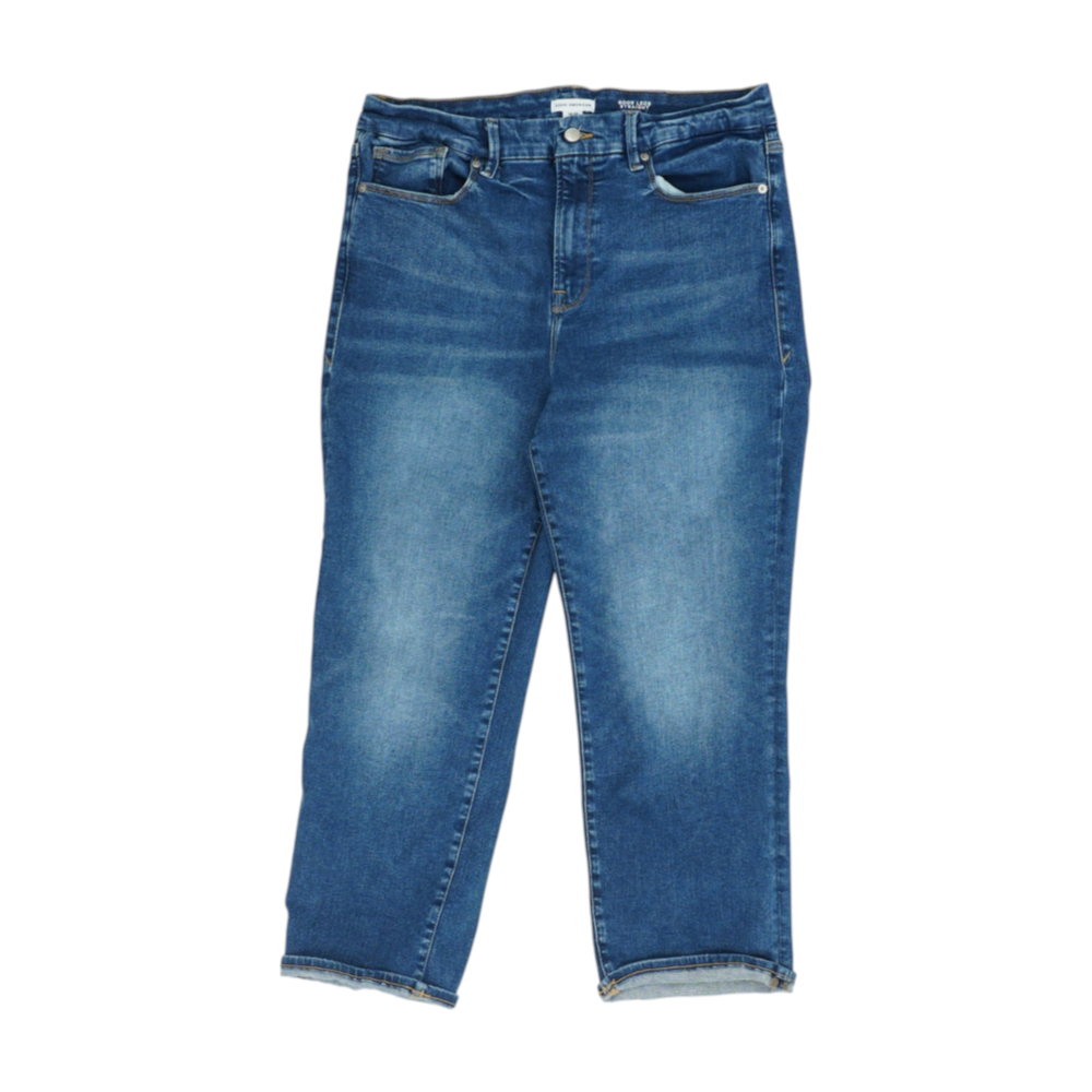 Good American Blue Straight Jeans – Image 1