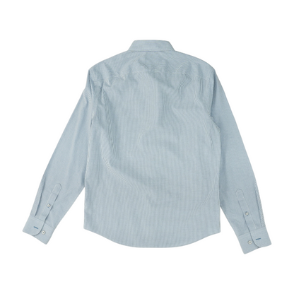 White Check Long Sleeve Button Down