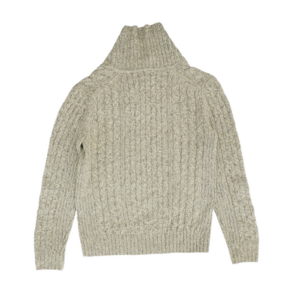 Gray Solid Pullover Sweater