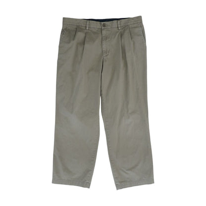 Brown Solid Khaki Pants