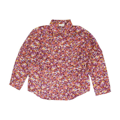 Purple Floral Button Down