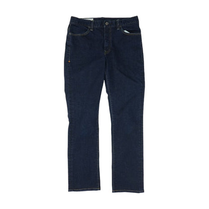 Blue Solid Mid Rise Jeans