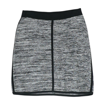 Black Abstract Mini Skirt
