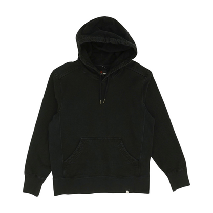 Black Solid Hoodie Pullover