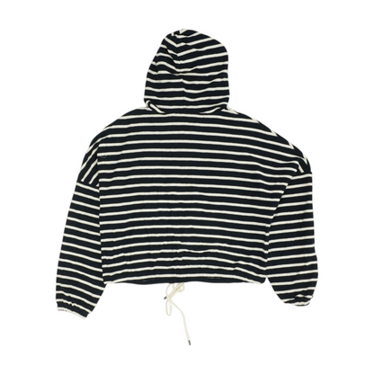 Navy Striped Hoodie Pullover