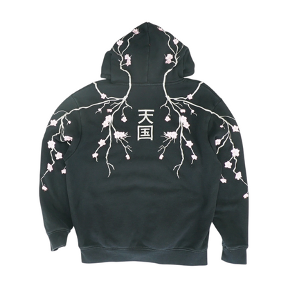Black Solid Hoodie Pullover