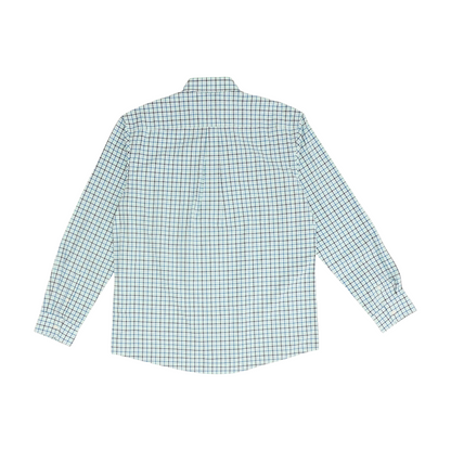 Black Plaid Long Sleeve Button Down