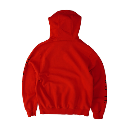 Red Solid Hoodie Pullover