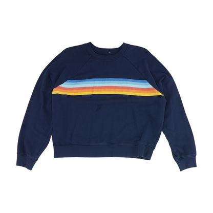 Navy Solid Sweatshirt Pullover