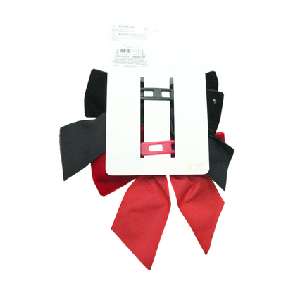 Girls Bow Heart Hair Clip Pack - Royal Christmas