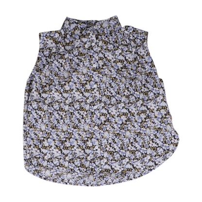 Blue Floral Blouse