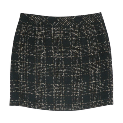 Black Plaid Mini Skirt