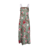 Green Floral Midi Dress