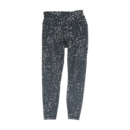 Black Abstract Active Leggings