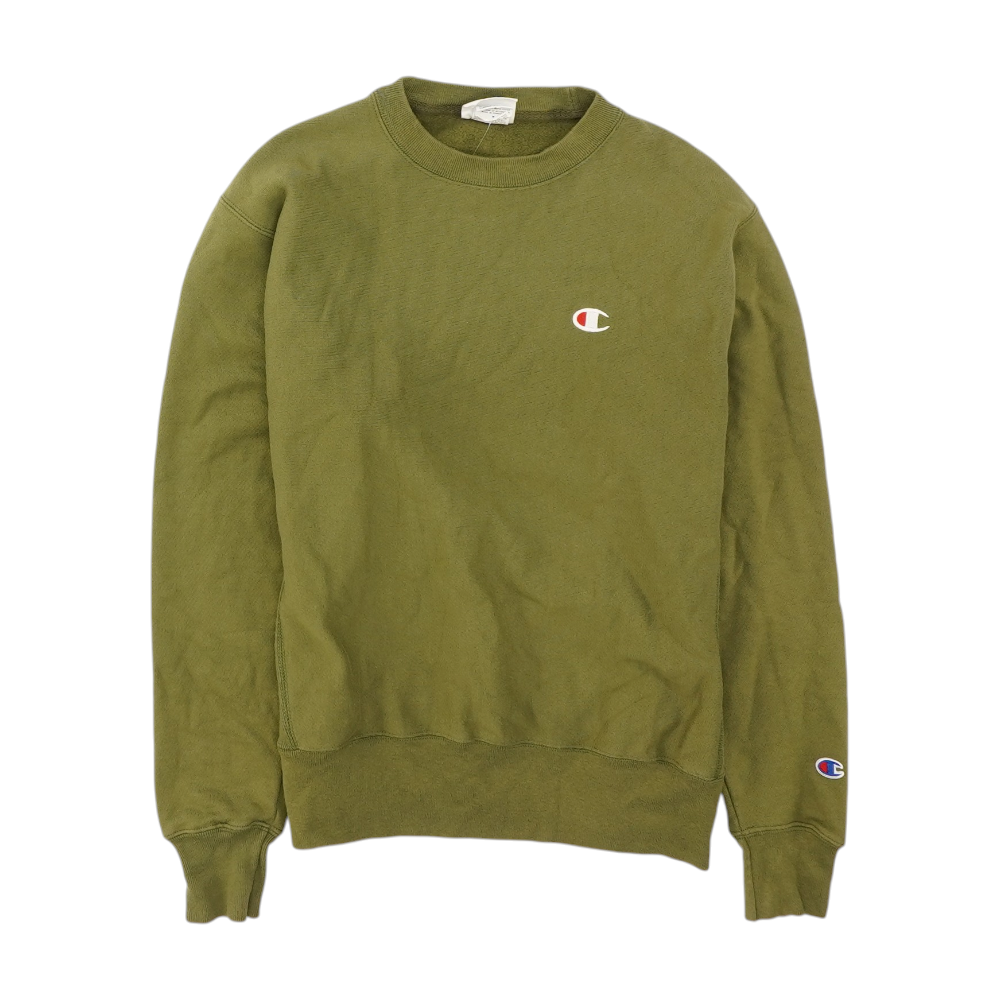 Champion Olive Solid Sweatshirt Pullover – Image 1