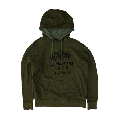 Green Solid Hoodie Pullover