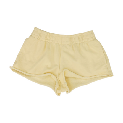 Yellow Solid Active Shorts