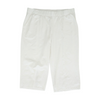 White Solid Active Capris