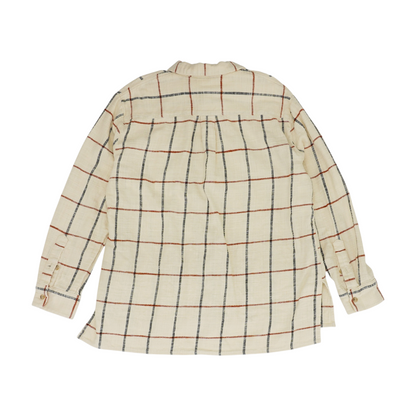 Cream Check Flannel Button Down