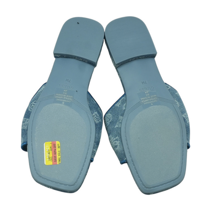 Blue Flat Sandals